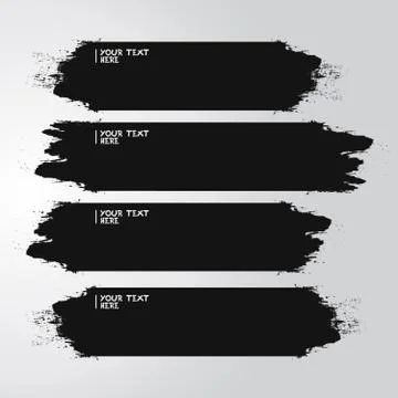 Paint vector template black 스톡 일러스트