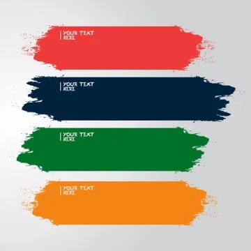 Paint vector template Stock Illustration