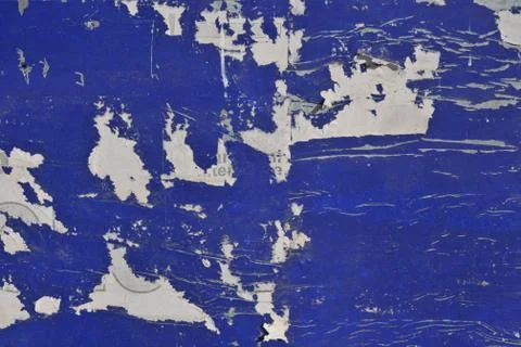 Paint wall aged background blue of cement craked background Foto stock