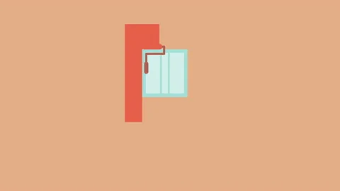 Paint on wall animation,best animation in 4k. Stock Footage 201164776