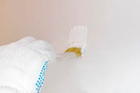 To paint the wall. Stock Photos