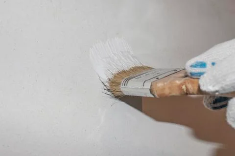 To paint the wall. Stock Photos