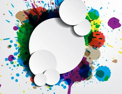 Paint wallpaper 스톡 일러스트