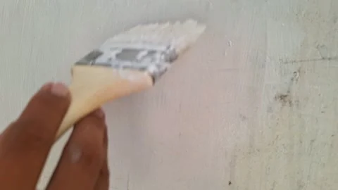 Paint the walls white Stock Footage 293116170