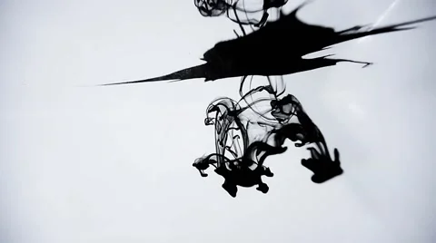 Paint in water. Stock Footage 67414826