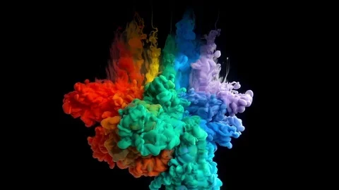 Paint in water Stock Footage 81754627
