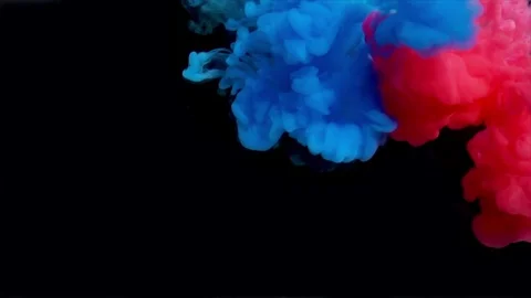 Paint in water Stock Footage 81754965