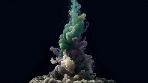 Paint in water Stock Footage 81755055