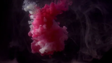 Paint in water Stock Footage 81755255
