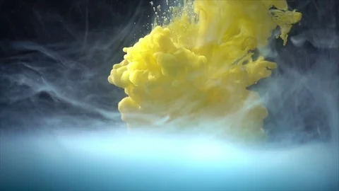 Paint in water Stock Footage 81755506