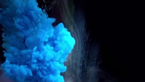 Paint in water Stock Footage 81755511