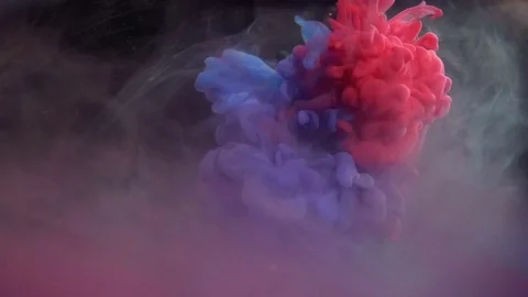 Paint in water Stock Footage 81755595