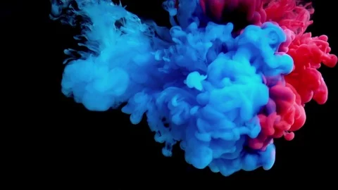 Paint in water Stock Footage 81755597