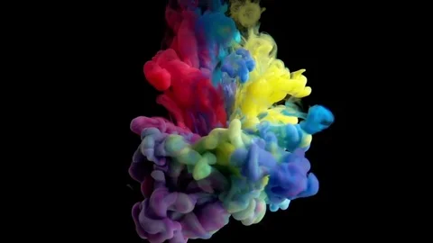 Paint in water Stock Footage 81755609