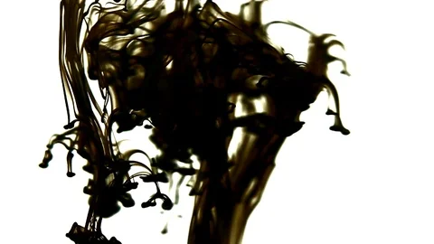 Paint in Water Video stock 103264024