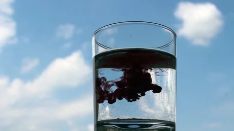 Paint in water Stock Footage 112643725