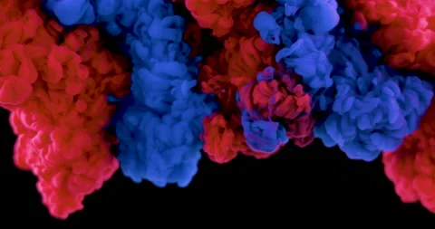 Paint In Water Stock Footage 162350730