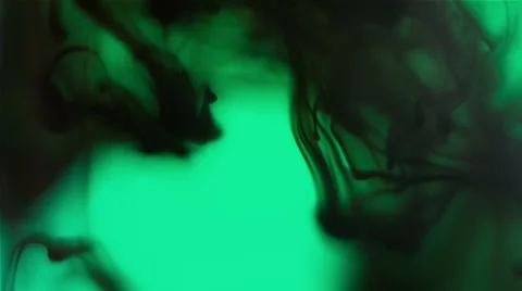 Paint in water on the green screen background Stock Footage 49230932