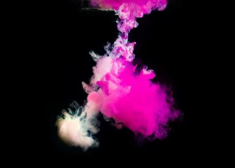 Paint in water Stock Photos