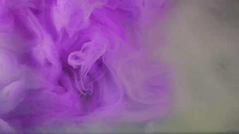 Paint water splash vapor cloud violet white smoke Video stock 277179065