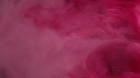 Paint water splash vapor cloud pink red smoke Stock Footage 278522548