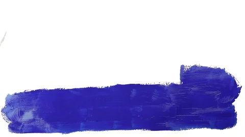 Paint Wipe Transition (Blue Paint on White Background) Stock Footage 108113279
