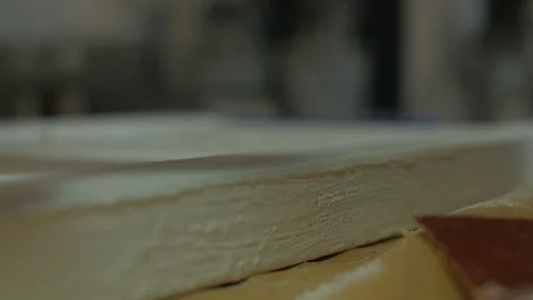 Paint wood construction Stock Footage 89010770