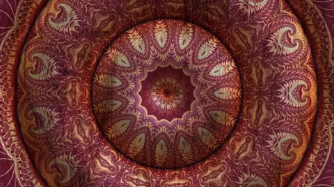 Paint wood mandala Stock Footage 257779095