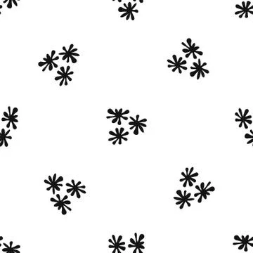 Paintball blob pattern seamless black Illustrazione stock