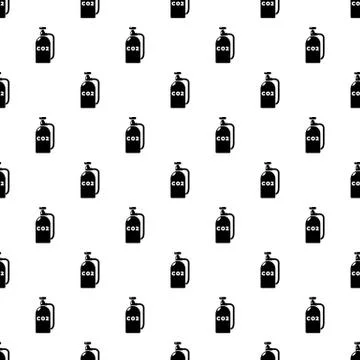 Paintball carbon dioxide pattern vector seamless Illustrazione stock