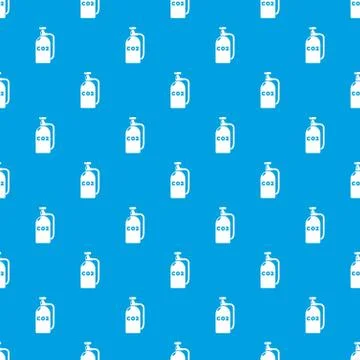 Paintball carbon dioxide pattern vector seamless blue Illustrazione stock