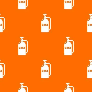 Paintball carbon dioxide pattern vector orange Stock Illustration