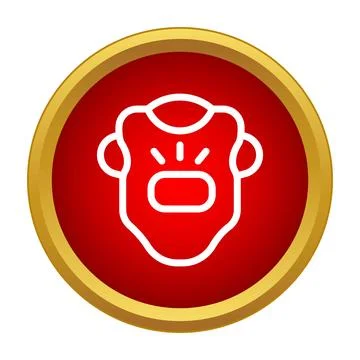 Paintball chest protector icon representing safety equipment Stock-Illustration