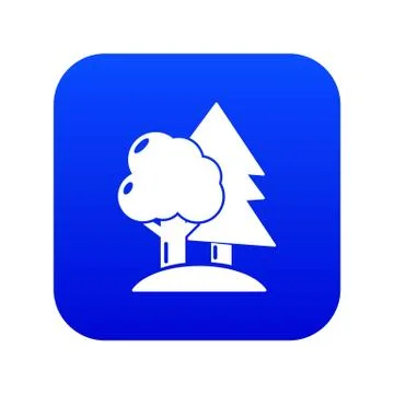 Paintball field icon blue vector 스톡 일러스트