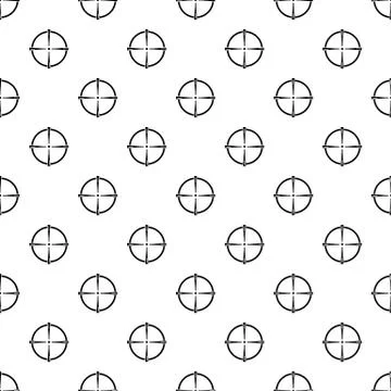 Paintball gun sight pattern vector seamless Illustrazione stock