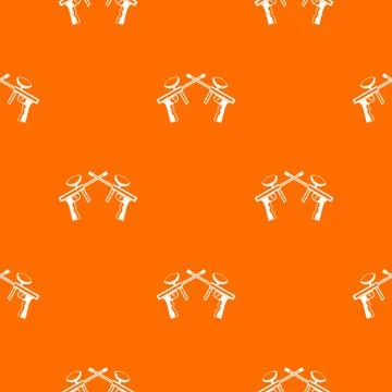 Paintball guns pattern seamless Stock Illustration