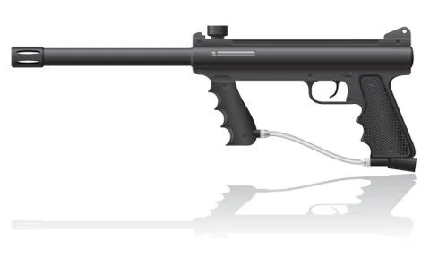 Paintball markers vector illustration Stock Illustration