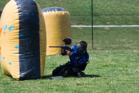 Paintball player Stock Photos
