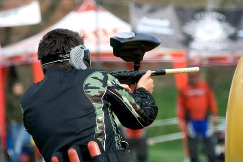 Paintball player Stock Photos