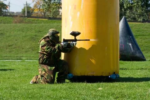 Paintball player Stock Photos
