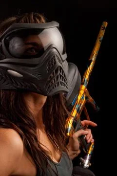 Paintball player Stock Photos