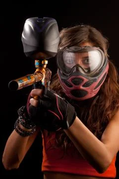 Paintball player Stock Photos