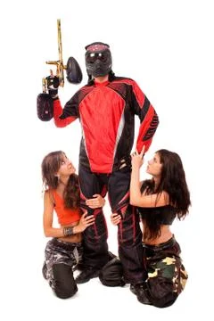 Paintball player Stock Photos