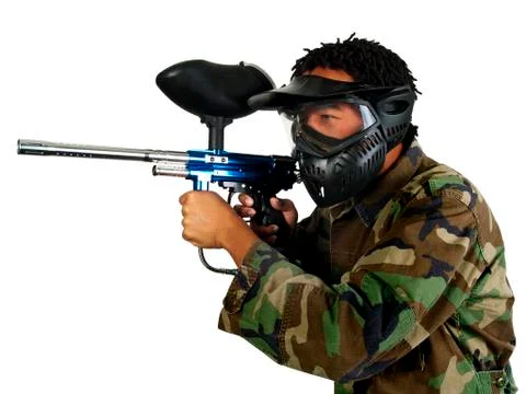 Paintball Player Stock Photos