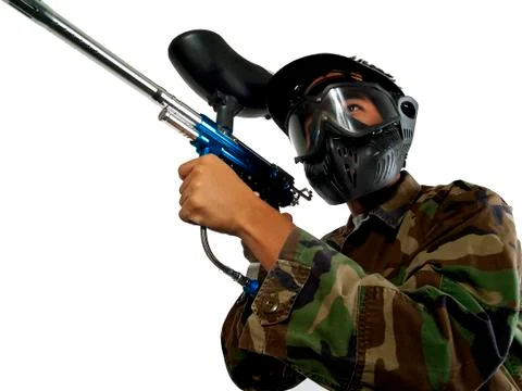 Paintball Player Stock Photos