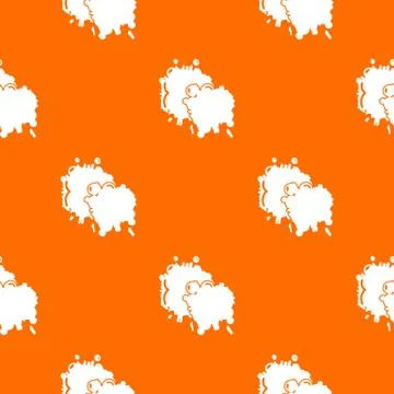 Paintball splash blob pattern vector orange Illustrazione stock