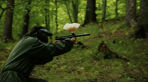 Paintball sport 2 Stock Footage 50371607