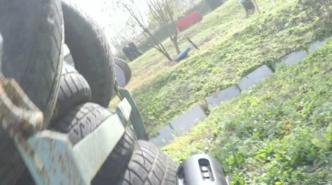 Paintball strategy Stock Footage 57399741