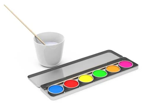 The paintbox Stock Illustration