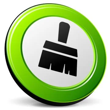 Paintbrush 3d icon Stock Illustration